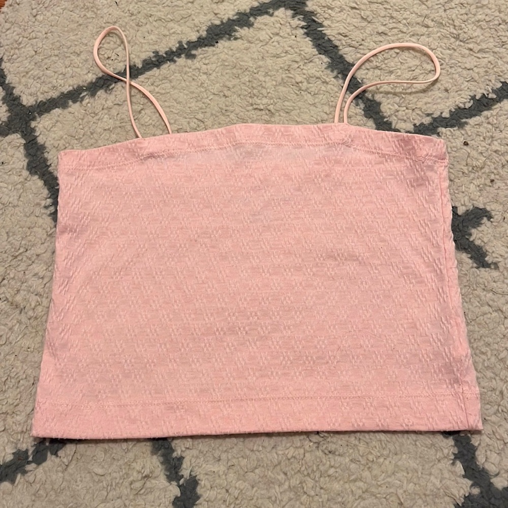 American eagle pink crop top